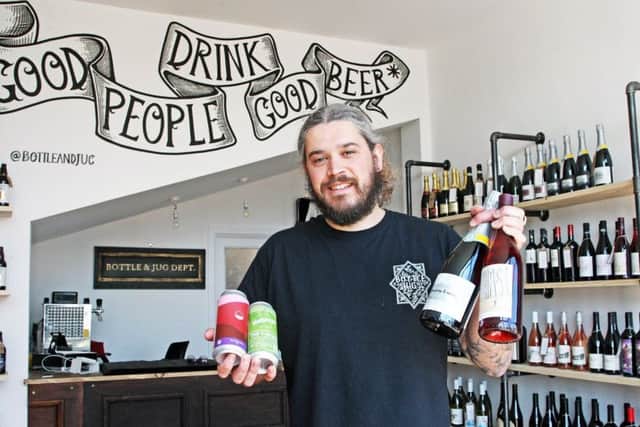 Tom Flint at Bottle and Jug Dept, shortlisted for Newcomer of the Year in the Drinks Retailing Awards 2019. Picture: Derek Martin DM1851291a