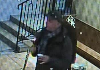 Brabrooke was captured on CCTV at a church in Havant