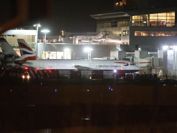 All flight arrivals and departures are currently suspended from Gatwick Airport
