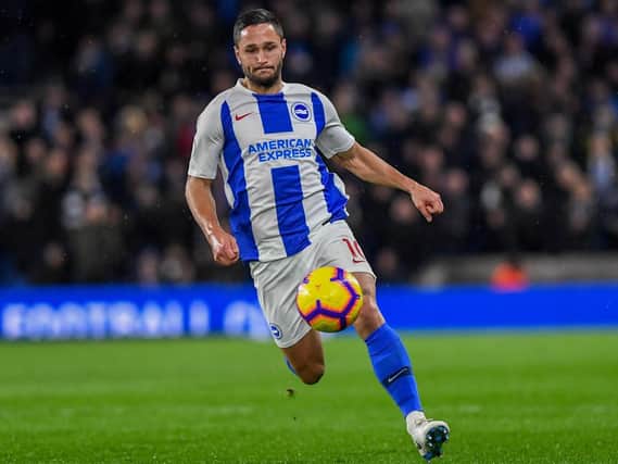 Brighton striker Florin Andone. Picture by PW Sporting Photography