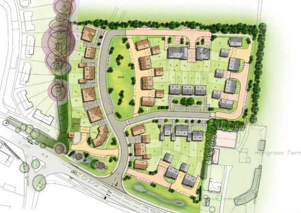 Layout of proposed development at Highgrove Farm, Bosham
