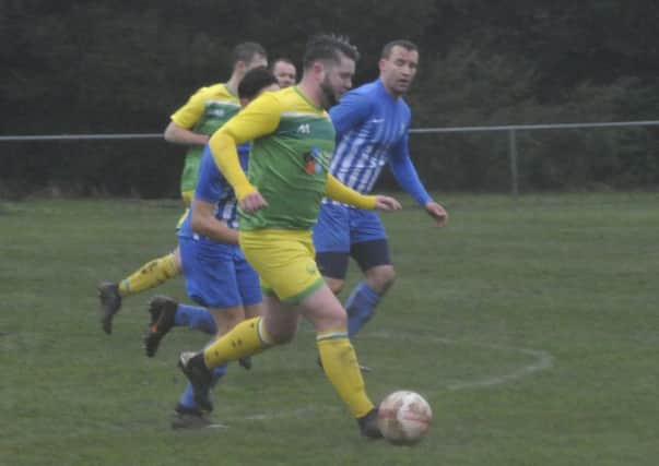 Action from Westfield's 4-0 victory at home to Cowfold last weekend