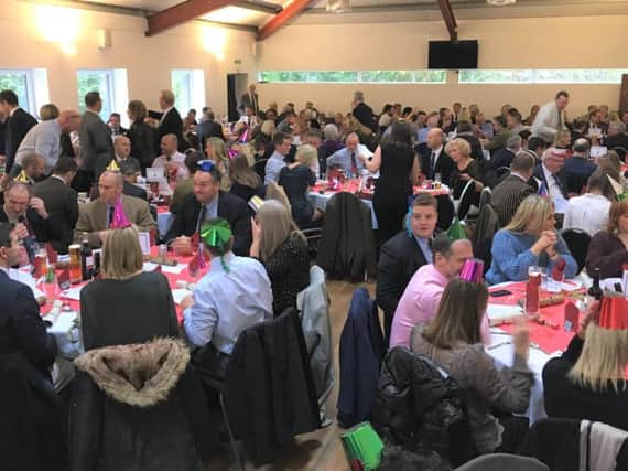 Oaklands Pavilion is packed for the Chichester RFC mini and junior parents' lunch