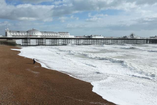 Stormy seas in Brighton