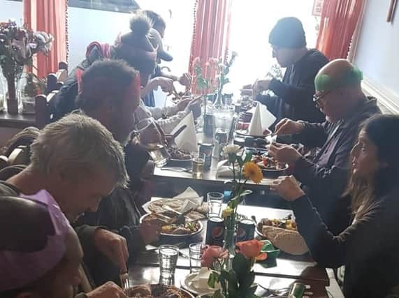 The Christmas lunch for the homeless at A Taste of Sahara