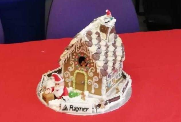 The winning gingerbread house from Rayner in Hove