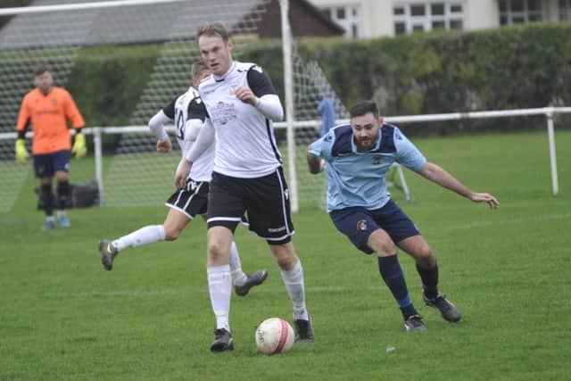Drew Greenall on the ball at The Polegrove on Boxing Day