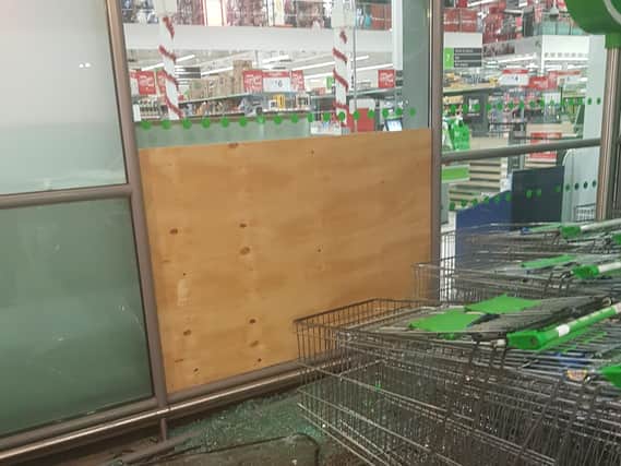 The Asda superstore in Sussex was broken into on Christmas Day