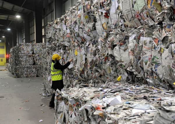 Ford recycling centre where material from around West Sussex is processed
