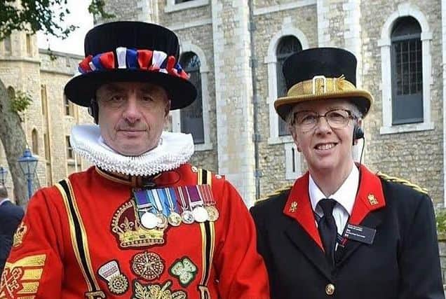 Alan and Pat Kingshott at the Tower of London