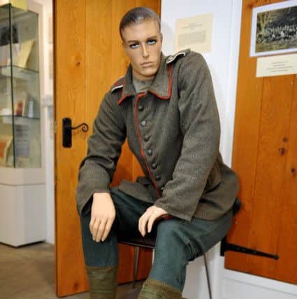 a German POW mannequin represents the First World War internment camp at East Preston SR1832786