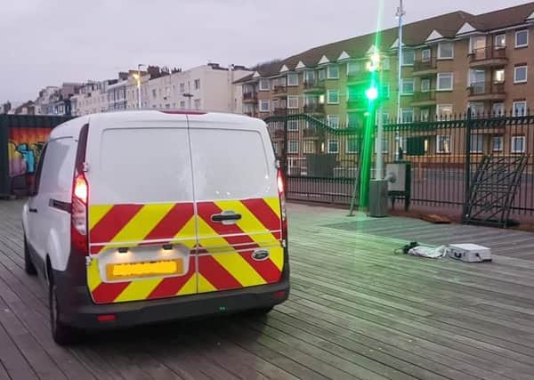 Police are investigating a break-in at Hastings Pier. Picture: Brett McLean
