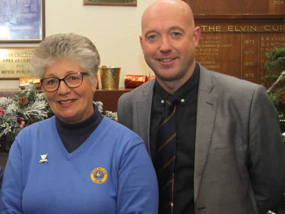 New Selsey ladies' captain Carol Wheeler and club captain Steve Grounds