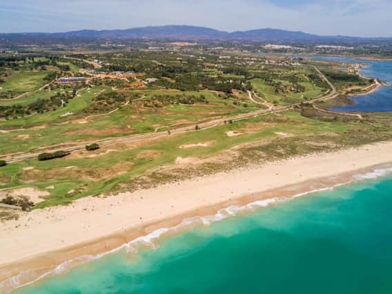Four holes on the Praia course are located between the train track and the beach