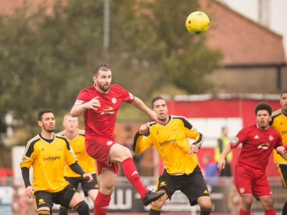 Aarran Racine in action for Worthing. Picture by Marcus Hoare