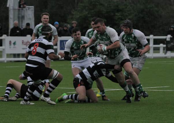Horsham Rugby Club's Michael Tredgett in action. Picture by Clive Turner