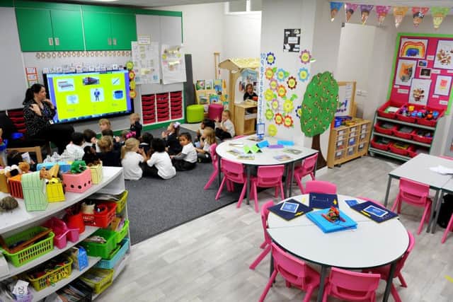 Bewbush Academy, Crawley has opened a new Early Years Foundation Stage block. Pic Steve Robards SR1831268 SUS-181128-180324001