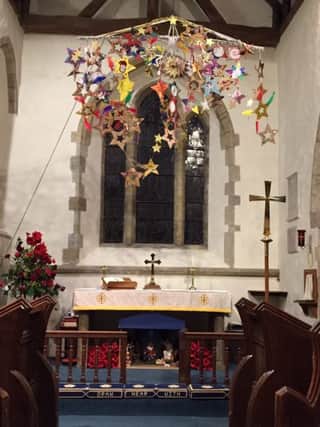 The display at St Mary's church in West Chiltington