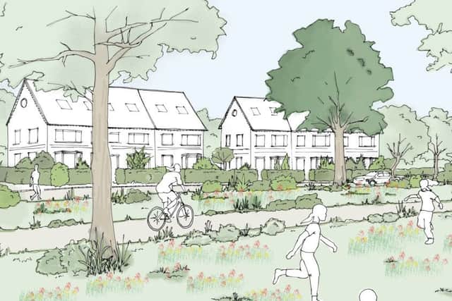 The Green Character Area sketch of the Northern Arc in Burgess Hill.  Picture: Homes England