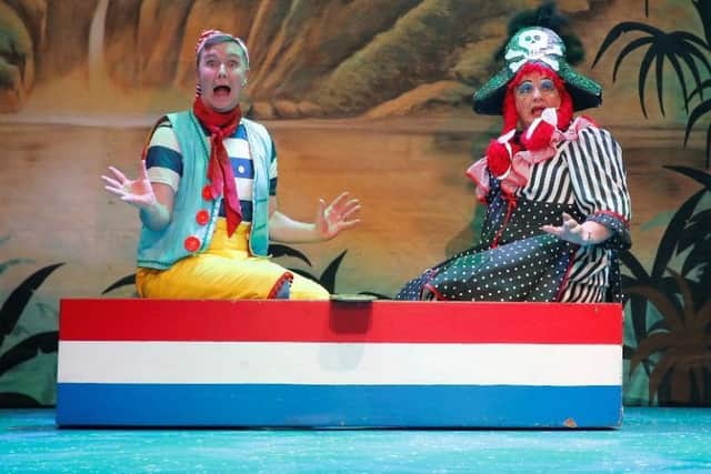 Smee (Callum Donnelly) and Mrs Smee (Kevin Gaunlett)