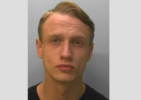Aaron Lucas was jailed for robbery and intimidation. Picture: Sussex Police