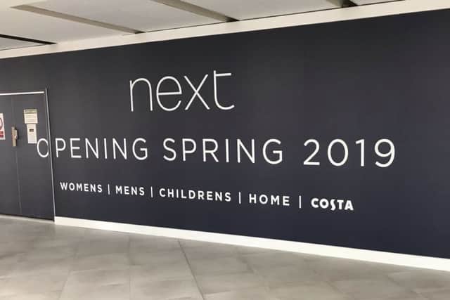 The new Next store will be opening in March