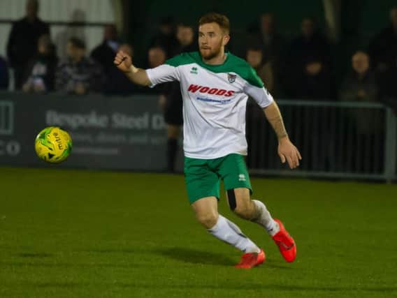 Theo Widdrington couldn't salvage anything for Bognor at Brightlingsea Regent / Picture by Tommy McMillan