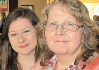 Lauren Backler with her mother Fiona, who sadly died of bowel cancer
