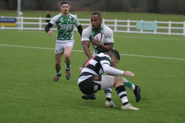 Horsham Rugby Club's Declan Nwachukwu. Picture by Clive Turner