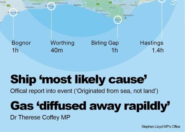 An infographic by Eastbourne MP Stephen Lloyd's team shows how long a 'centrally located' device would take to get to certain parts of Sussex