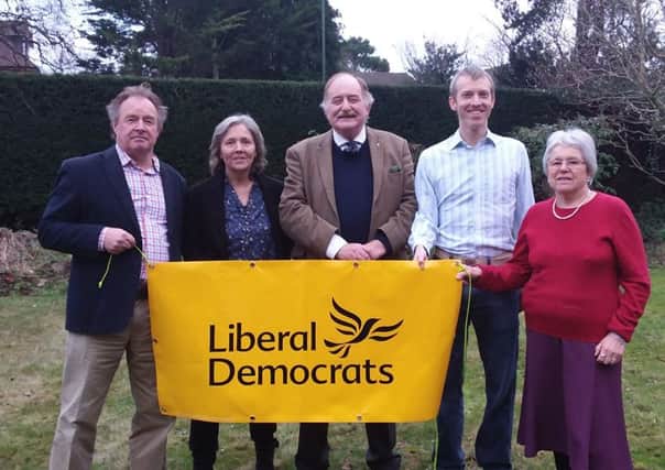 Lib Dems Adrian Moss, Christopher Beazley, Kate O'Kelly, Jonathan Brown and Clare Apel