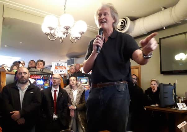 Tim Martin discussed no-deal Brexit at Eastbourne Wetherspoons, Cornfield Garage