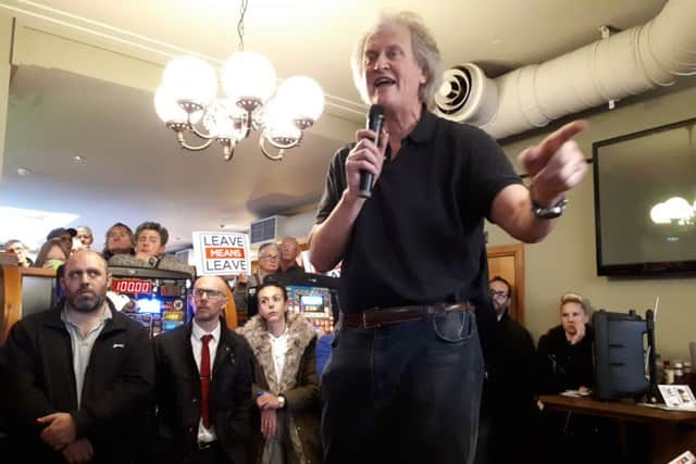 Tim Martin discussed no-deal Brexit at Eastbourne Wetherspoons, Cornfield Garage
