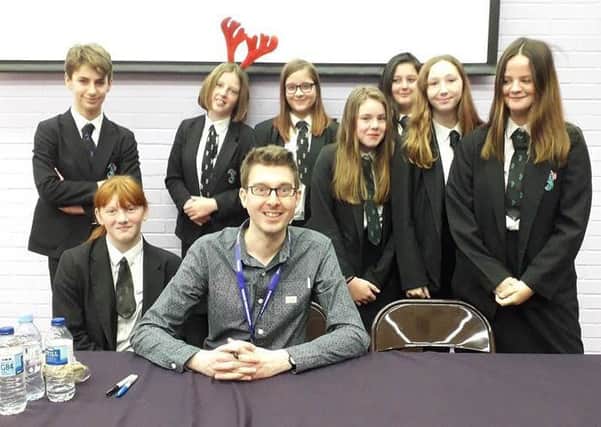Durrington High School students attended a book signing and meet/greet with author Simon James Green