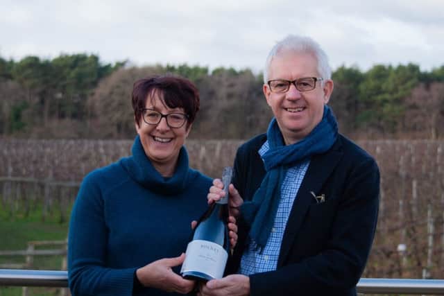 Bolney Wine Estate is to double in size following an announcement that it has merged with neighbouring vineyard Pookchurch.  Sam Linter and David Wood are pictured