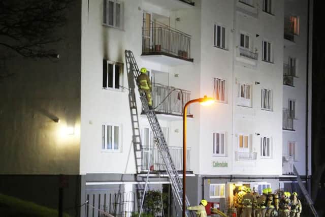 Crews tacking high rise fire in Brighton