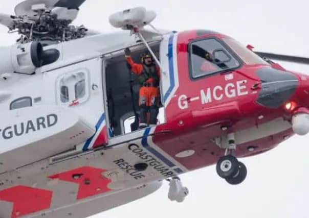 Coastguard helicopter in 2016