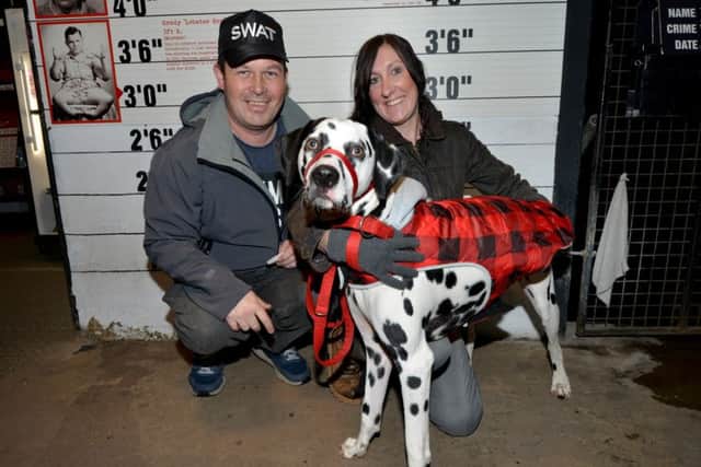 Dress Up Your Dog Day at the True Crime Museum in Hastings.

Steve and Lisa Frost with Jester SUS-190114-073458001
