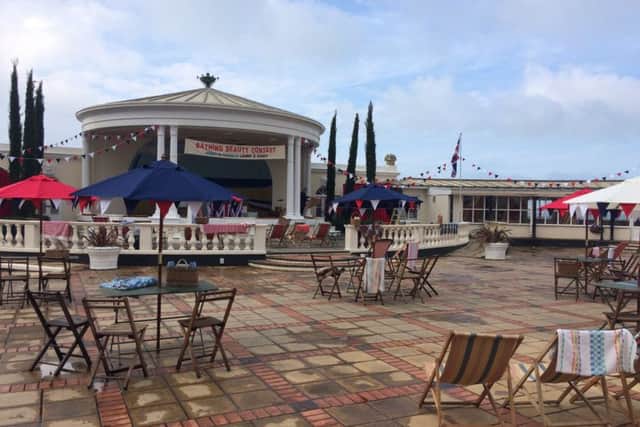 The Worthing Council-owned Lido was transformed into a movie set by crews working on Stan and Ollie