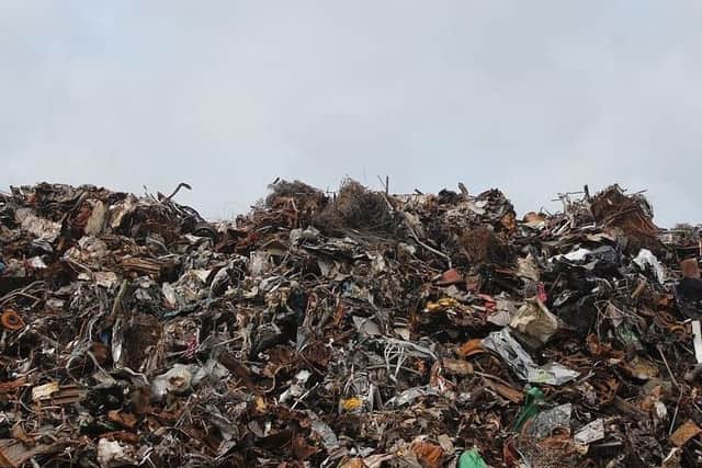 11,000 tonnes of unwanted clothes, towels, blankets or sheets thrown in with the general rubbish