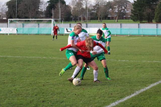 Chi City Ladies in action against Coventry / Picture by Jasmine Evans