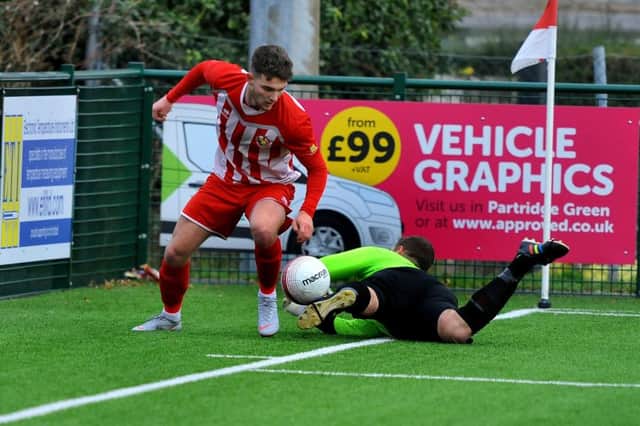 Steyning Town v Wick. Conor Bull. Pic Steve Robards SR1900912 SUS-190115-071142001
