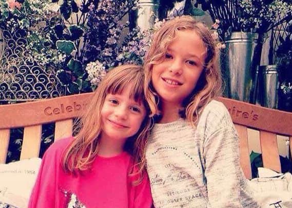 Sophia with sister Ellie