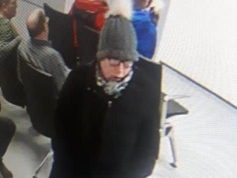 Picture from Warwickshire Police of the woman at the George Eliot Hospital in Nuneaton