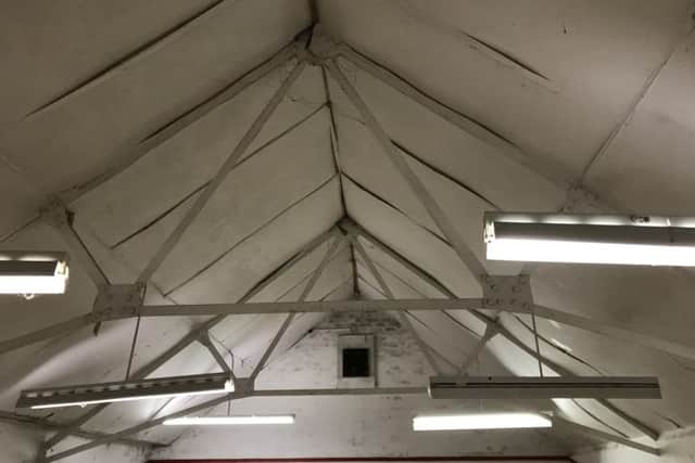 The old roof at the venue before the refurbishment works were carried out