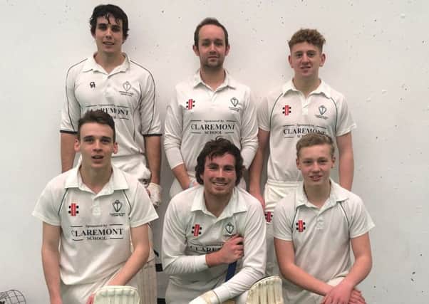 The Crowhurst Park team which won the East Area Cricket Association Indoor Cup