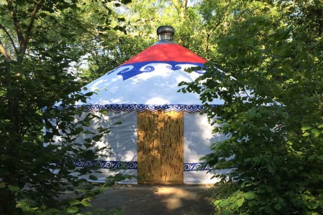 Exterior yurt