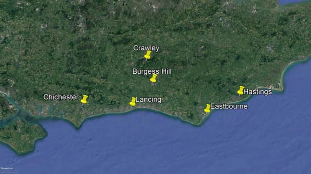 Driving test centres across Sussex Picture: Google Maps