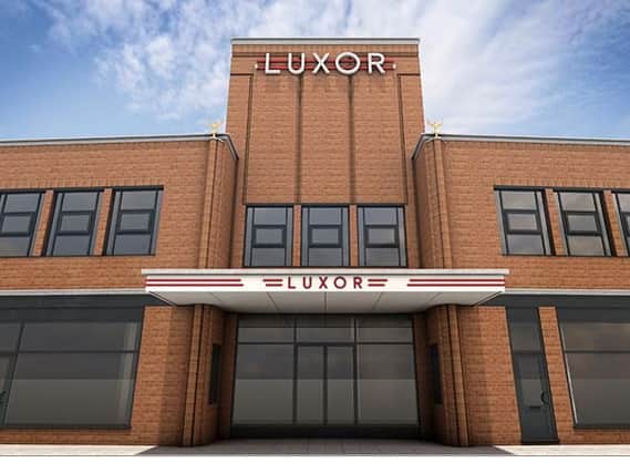 An artists' impression of the front of the Luxor building
