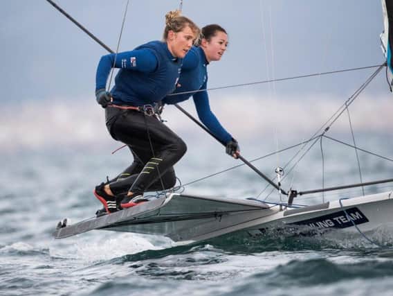 Sophie Ainsworth and Sophie Weguelin on the water last year / Picture: Lloyd Images - RYA